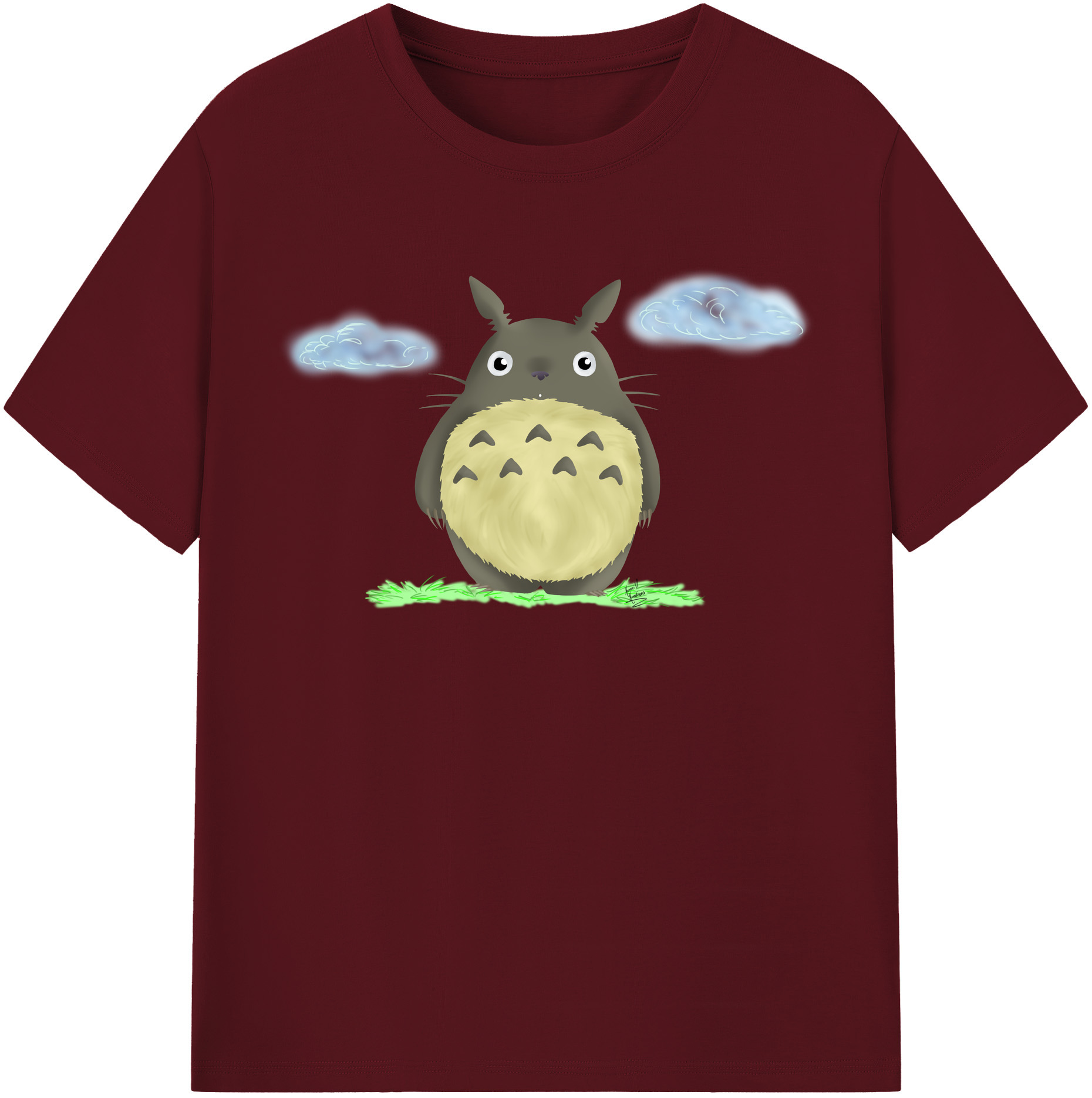 （画像用） となりのトトロ 草壁メイ 草壁サツキ My Neighbor Totoro Satsuki Kusakabe Mei Kusakabe 綿100％半袖Tシャツ（フロントプリント）